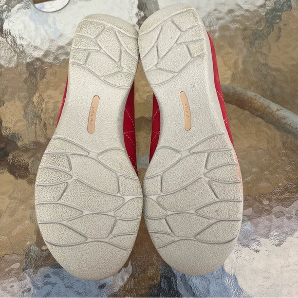 Softspots Red Zip Up Leather Comfort Walking Shoes - Picture 7 of 13